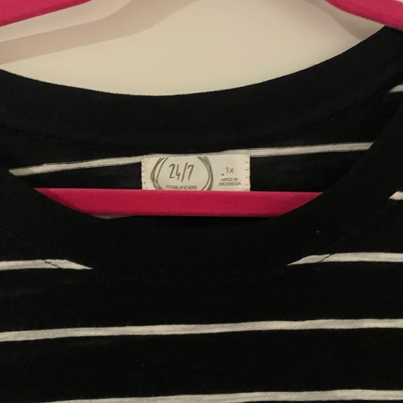 Maurices Black Stripe Tee - Picture 3 of 3